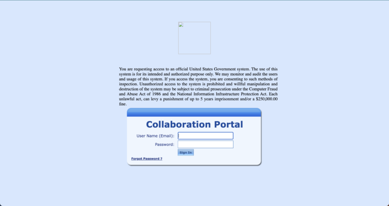 ATIP Collaboration Portal Screen shot